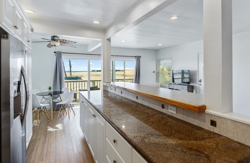 Old Towne House | Beachfront home with boogie boards and enclosed back yard