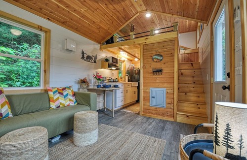 Newport Cabin | The Leconte Tiny Home Overlooking the Pigeon River