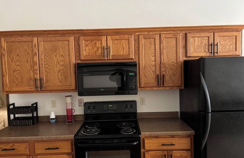 Stevens Point Condo | Charming 2-bedroom condo with AC, WiFi in Stevens Point Noise Potential