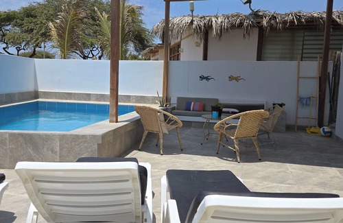 Vichayito House | House with a pool on Vichayito´s beach, Mancora, Piura, Peru.