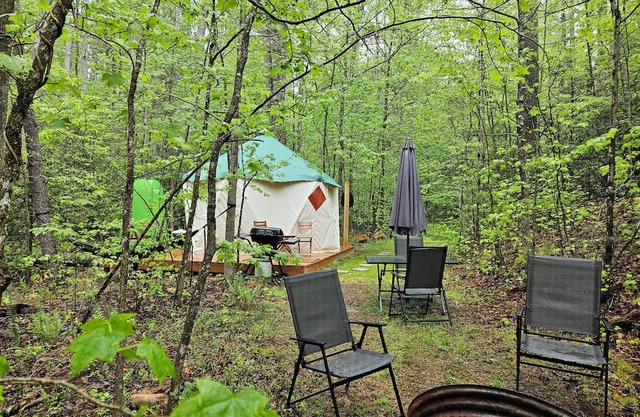 Yurt at Lake James and Fonta Flora hiking trail