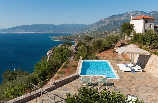 Beautiful Messinia Resort Villa | Gold Private Pool Villa Sea View | Private Pool & Sea Views