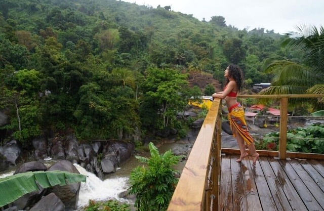 El Yunque Waterfalls, forest and river tiny house