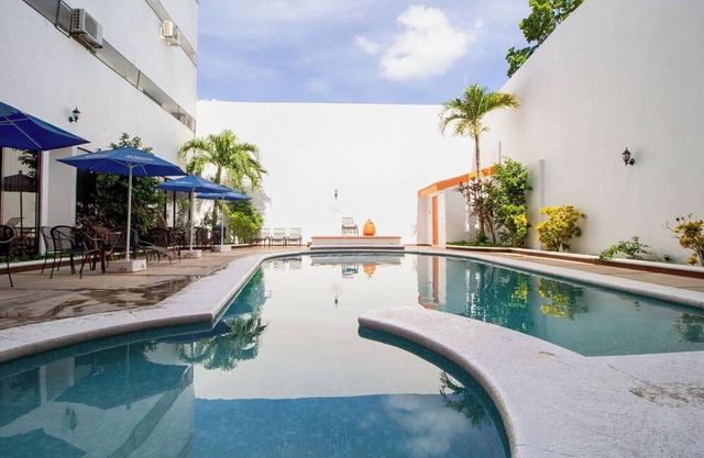 Colorful Mérida Stay with Pool, Garden Setting & Easy Walk to Parque Santiago