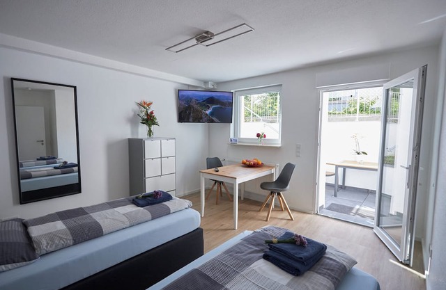 Garden-level apartment with terrace