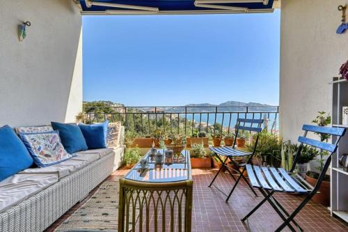 Flots Bleus - Chic T2 avec terrasse et vue mer