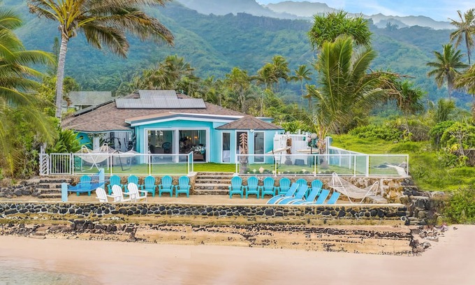 Kahuku House | Jewel of Hawaii:Beachfront Estate w/Pvt Beach🏖️Snrkl Reef,JurassicPark FilmSite