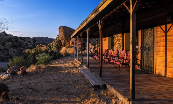 Pioneertown Cabin | Pioneertown Preserve trail private access, Pool, Spa, a mile to Pappy's & RedDog
