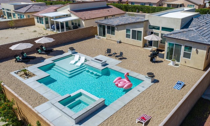 Desert Hot Springs House | 4BR Desert Paradise w/ Saltwater Pool & Incredible Views. Ideal for long stays!