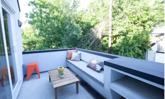 North Loop House | Stylish 3 story house. 3 patios. Central Austin.