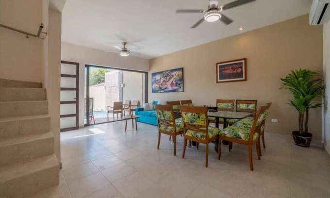 Chicxulub Puerto Apartment | Hermosa Villa Tropical, familiar a pasos de playa
