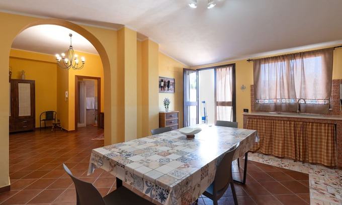 Trappeto House | Holiday Home 'Adelaide' with Sea View, Private Terrace and Wi-Fi