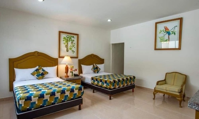 Centro Hotel | Double Room Poolside Mérida Getaway with Terrace, WiFi & Family-Friendly Comfort