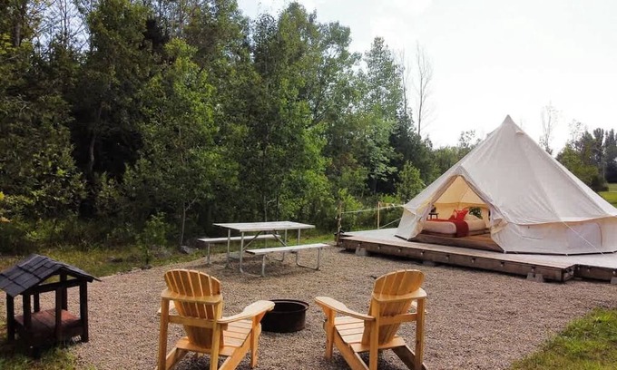 Miller Lake House | "Fox's Den" Glamping Tent